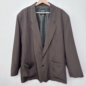 Harry Rosen Vintage  Mens 44 Wool Earth Tone Button Relax Blazer